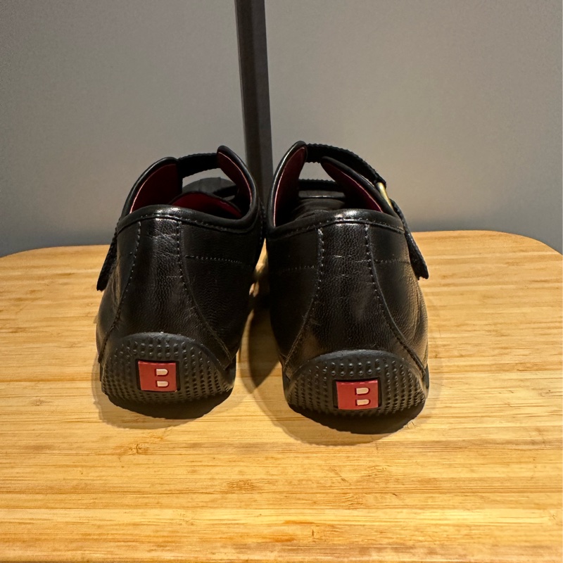 BALLY黑色皮革休閒鞋-6