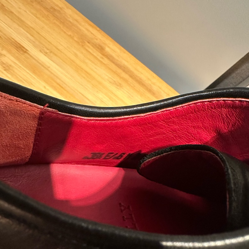 BALLY黑色皮革休閒鞋-12