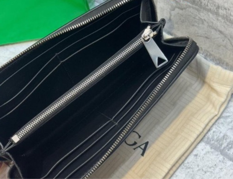 BV 813562951 新款 黑色編織 拉鍊長夾 *售25800買到賺到 95成新 尺寸 (公分)19X10X2cm 附屬品 防塵袋 盒子-5
