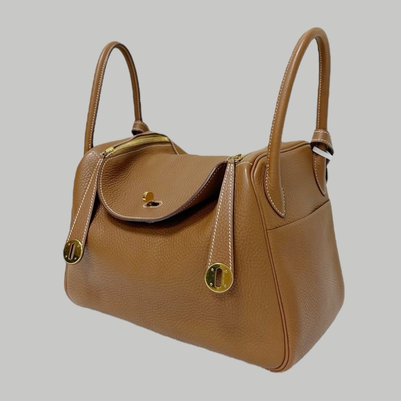 Hermes Lindy 30棕金-3