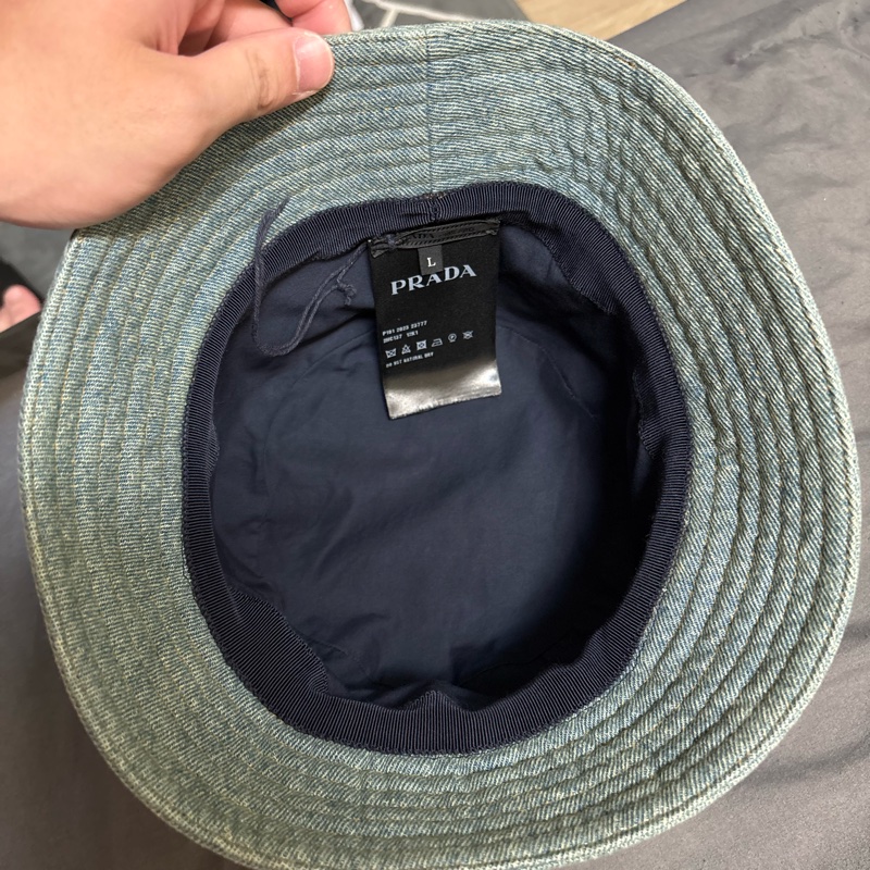 Prada 水洗單寧漁夫帽-1