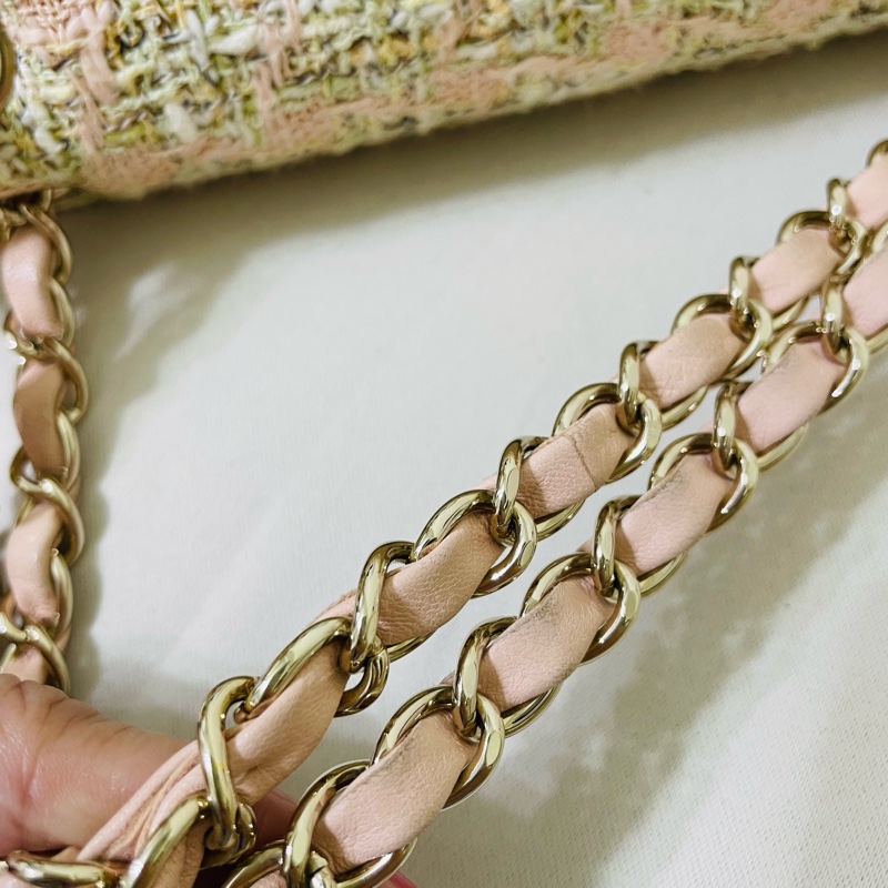 Chanel Vintage 粗毛呢手工編織包-38