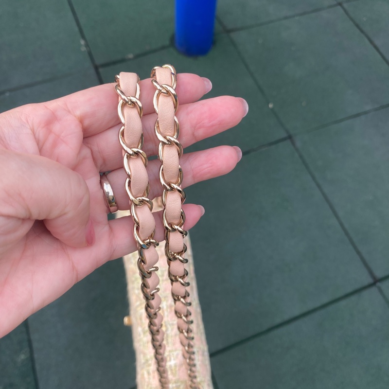 Chanel Vintage 粗毛呢手工編織包-28