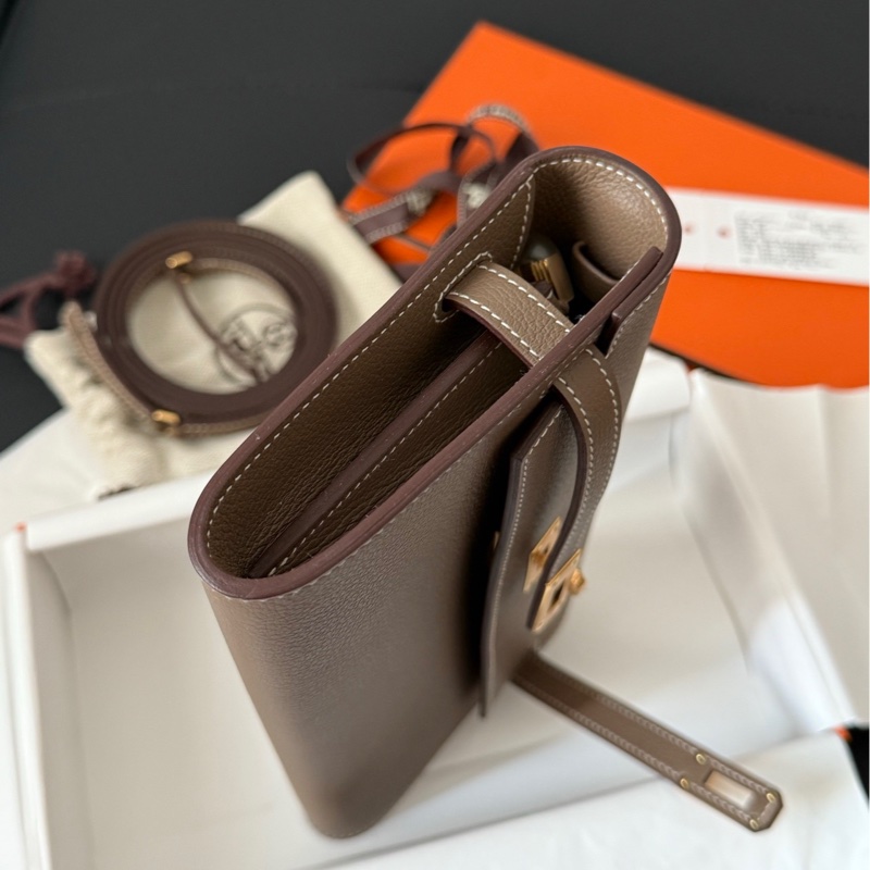 Hermes 愛馬仕 大象灰金扣kelly to go-9