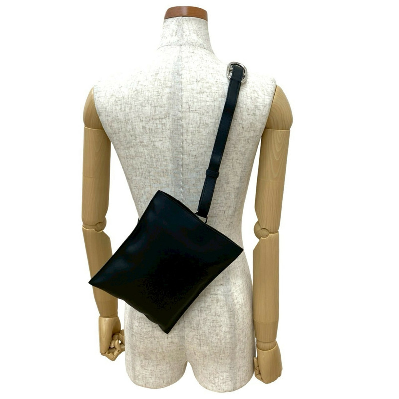 HERMES Pochamp Plus Swift 單肩包/斜背包,黑色,22591-1
