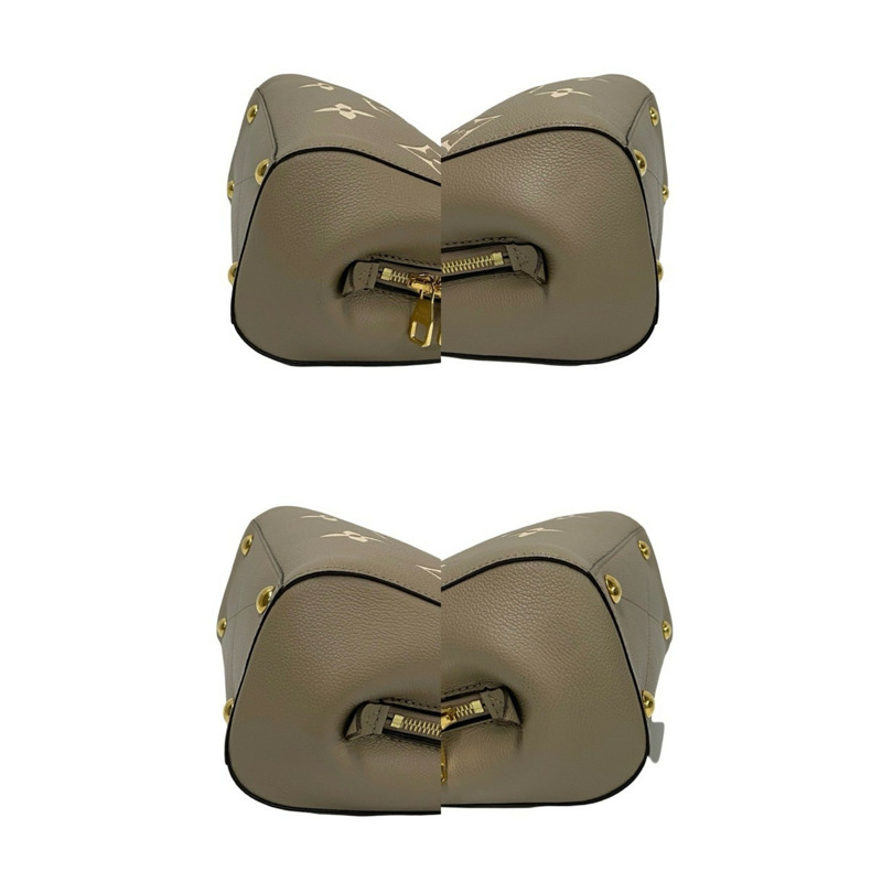 LOUIS VUITTON Monogram Empreinte 路易威登 Montaigne BB 皮革手提包托特包 米色 90824-6