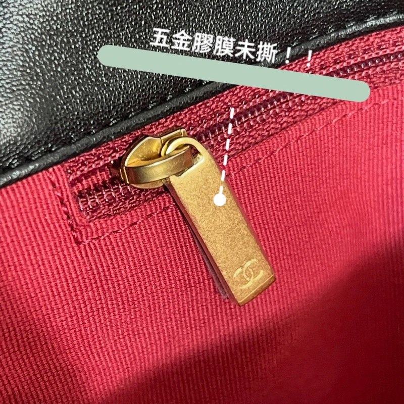 香奈兒Chanel 19 Bag 黑金/黃金尺寸/台灣專櫃貨-8