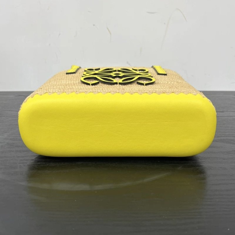 LOEWE Basket編織菜籃子手提肩背包 23*18*8 98新配件塵袋-4