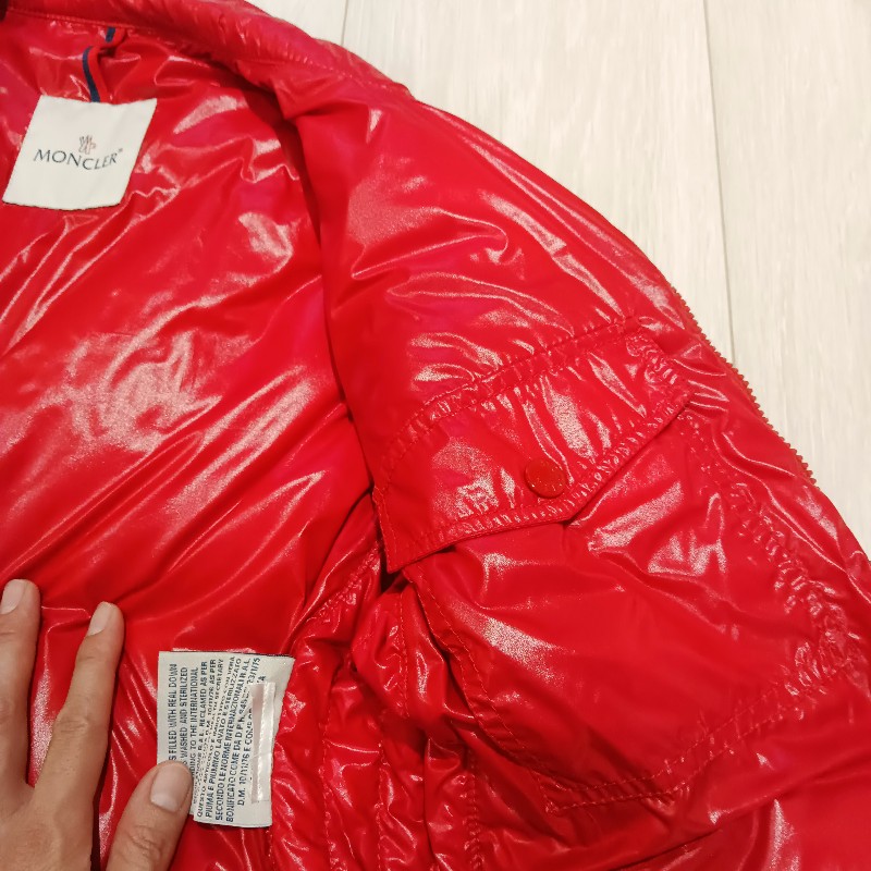 MONCLER #羽絨外套#防風外套#紅白色#3碼#正品-5