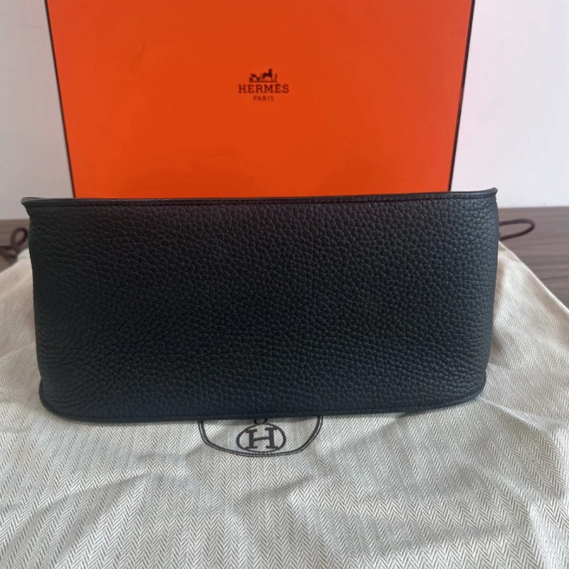 HERMES 黑銀吉普賽28肩背斜背包 28*22*12 99新配件盒子塵袋-3