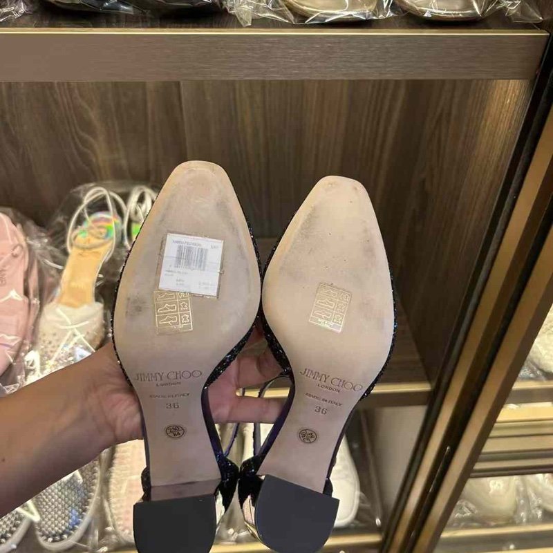 Jimmychoo 高跟鞋 36號 全新僅試穿痕跡-3