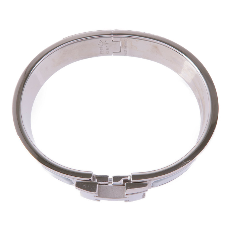 HERMES 金屬/琺瑯Clic-H Bracelet手鐲-3