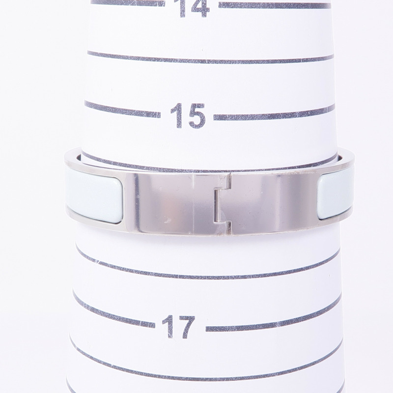 HERMES 金屬/琺瑯Clic-H Bracelet手鐲-9