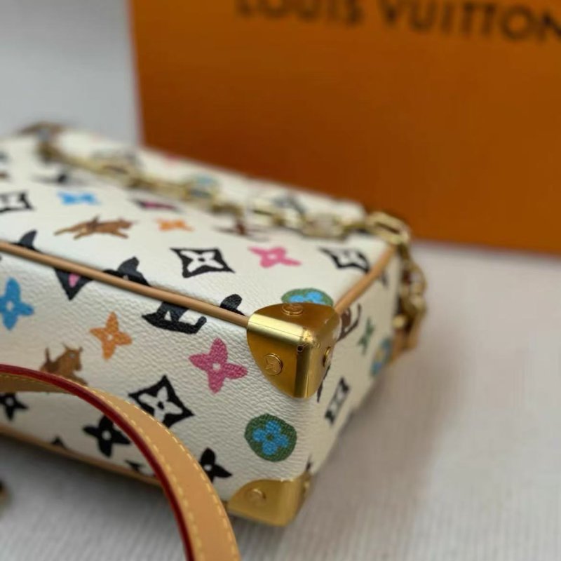 Lv tyler聯名款 soft trunk 小狗元素 方盒子 白三彩 男女同款 配件盒子塵袋購證 全新(細節私訊)-2