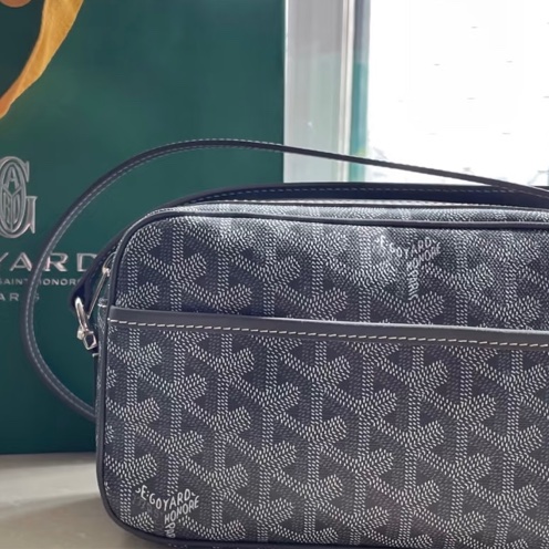 Goyard 灰色相機包 極新2手 配件齊全-10