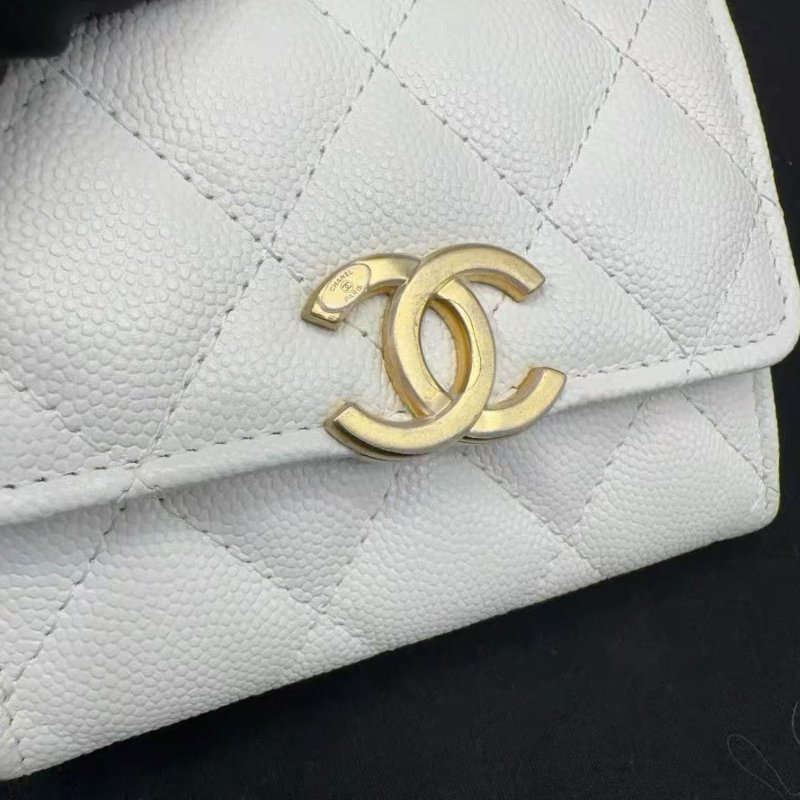 Chanel 白金 woc 11*3*9cm 白雪公主清新的小廢包,牛皮 配件防塵袋盒子9.99新-1