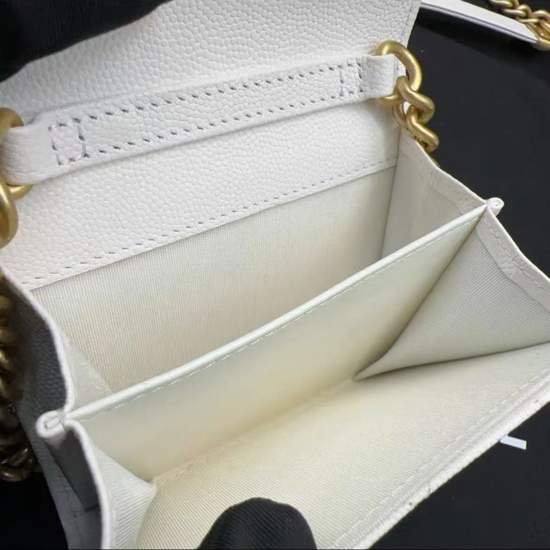 Chanel 白金 woc 11*3*9cm 白雪公主清新的小廢包,牛皮 配件防塵袋盒子9.99新-2
