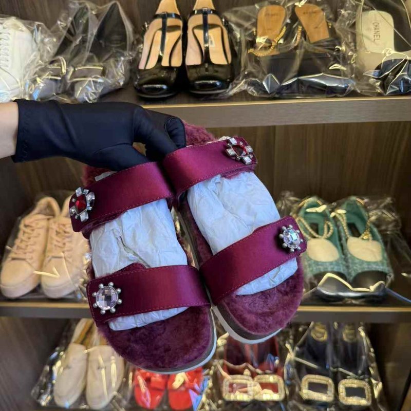 TORY BURCH 毛拖 37號 非常新-0