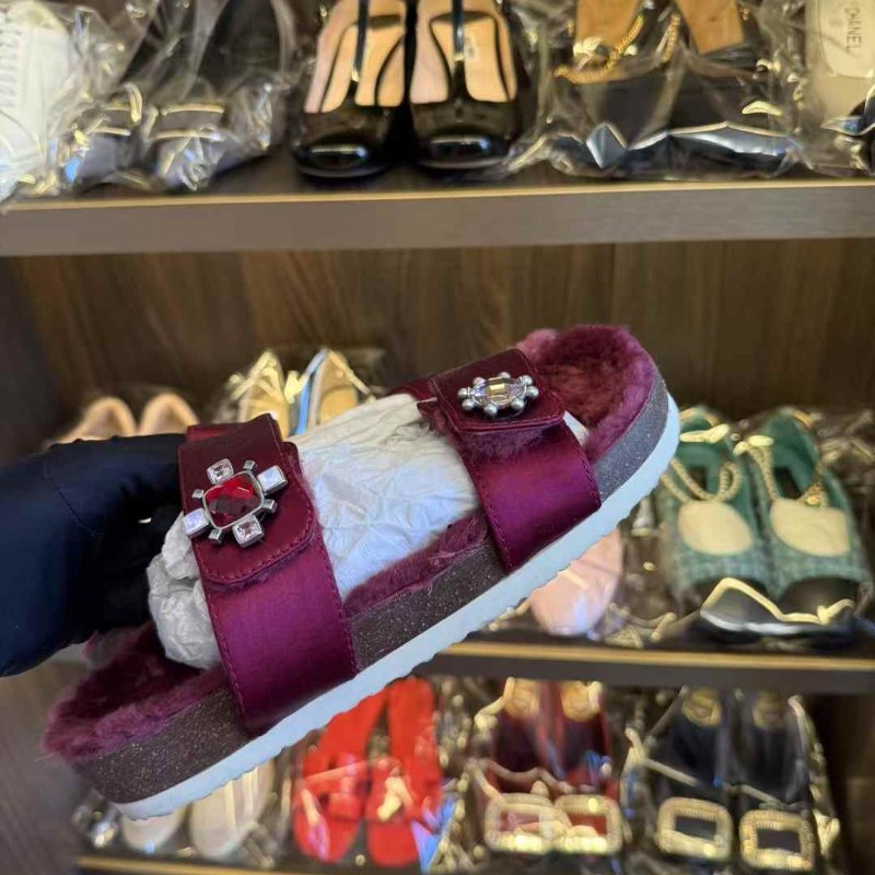 TORY BURCH 毛拖 37號 非常新-3