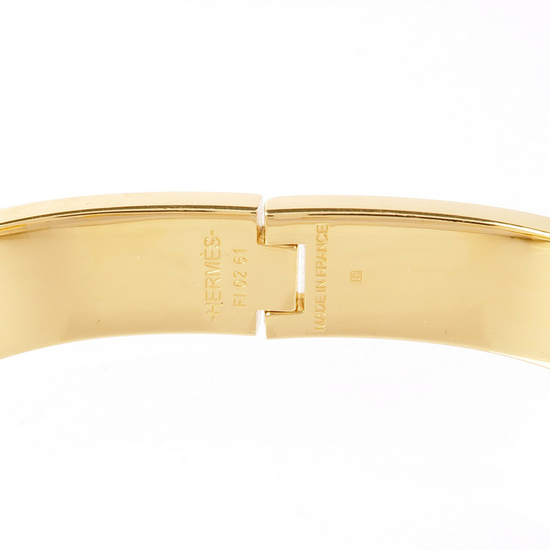 HERMES 金屬/琺瑯Clic H手鐲-6