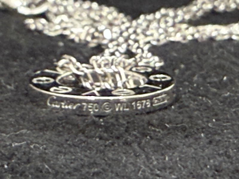 ✨ Cartier LOVE Necklace 18K白金兩鑽小圓餅吊墜項鏈 ✨-14