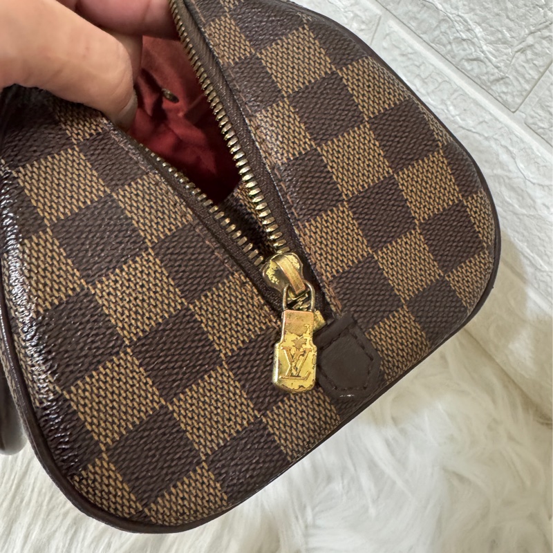 Lv LOUIS VUITTON MINI RIBERA N41436棋盤格小元寶手提包-6
