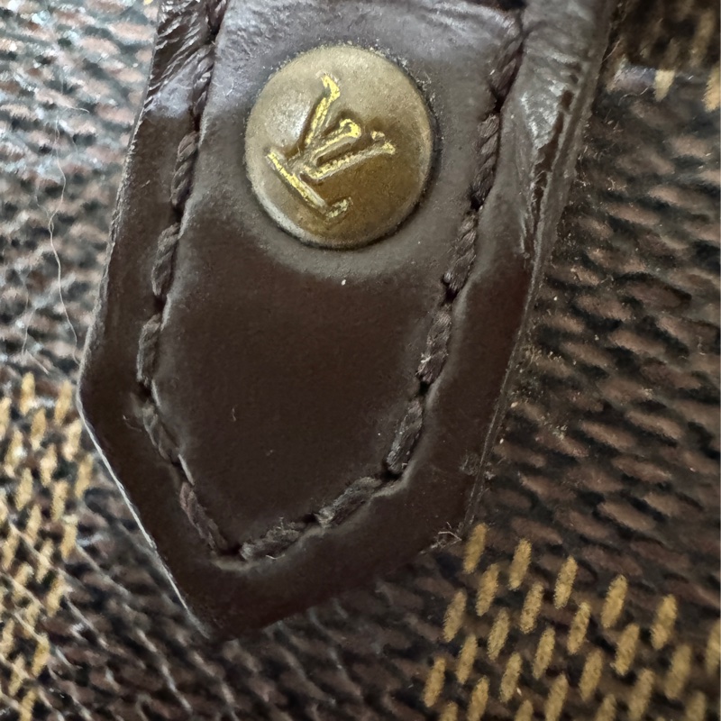 Lv LOUIS VUITTON MINI RIBERA N41436棋盤格小元寶手提包-10