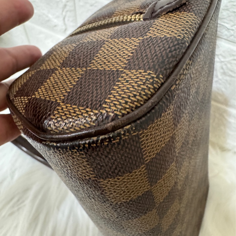 Lv LOUIS VUITTON MINI RIBERA N41436棋盤格小元寶手提包-15