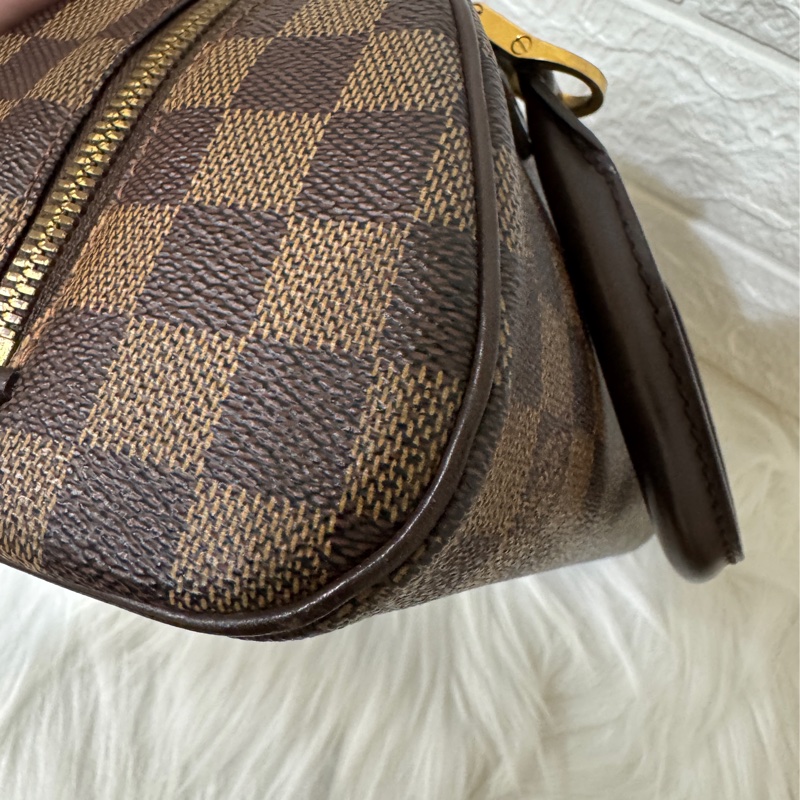 Lv LOUIS VUITTON MINI RIBERA N41436棋盤格小元寶手提包-18