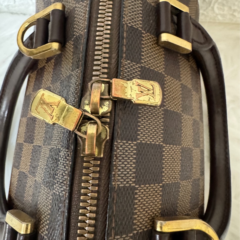 Lv LOUIS VUITTON MINI RIBERA N41436棋盤格小元寶手提包-21