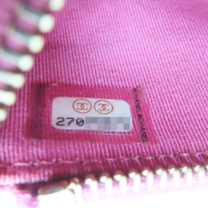 粉色 牛皮 菱格紋 荔枝紋 拉鍊長錢包 金扣-7