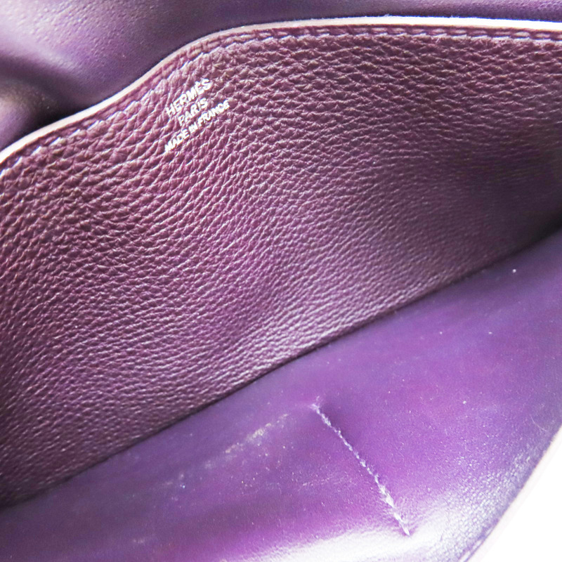 黑加侖紫 TC牛皮 Dogon 長夾 口O刻-6