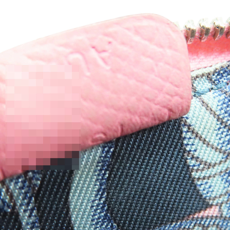 粉色 Epsom牛皮 Silk in Coin 拉鍊零錢包 T刻 T TS 001 AU-6