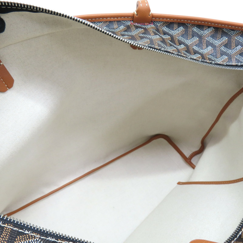 棕色 Goyardine帆布 牛皮 Artois MM 托特包 肩背包【GOYARD 高雅德】 SOA020252-6