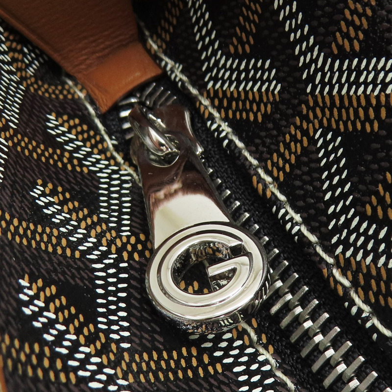 棕色 Goyardine帆布 牛皮 Artois MM 托特包 肩背包【GOYARD 高雅德】 SOA020252-14