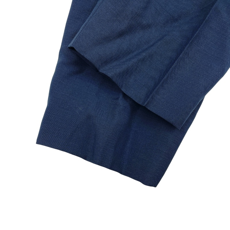 PRADA 普拉達 西裝褲 馬海毛 深藍色-4