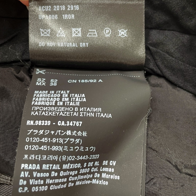 PRADA 普拉達 西裝褲 馬海毛 深藍色-7