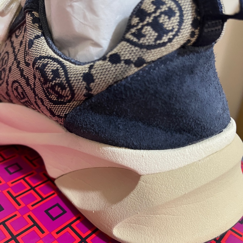 Tory Burch藍色經典老花老爹鞋（3.5折）-9