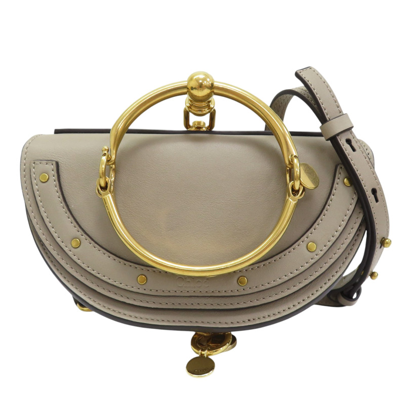 灰色 牛皮 Nile Bracelet 肩背包-0