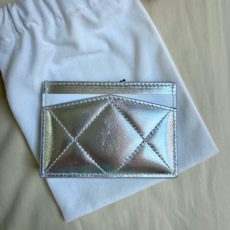 全新 Alexander McQueen 💀銀色金屬牛皮卡夾-7