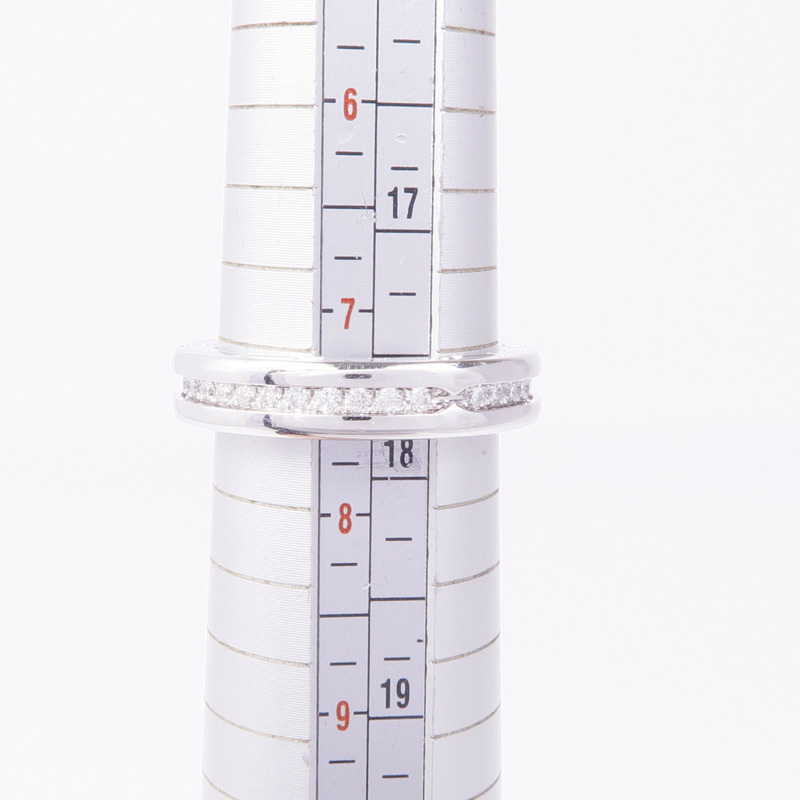 BVLGARI 18K白金B-zero1 Diamond鑽石戒指US#7.5/BVLGARI#56-7