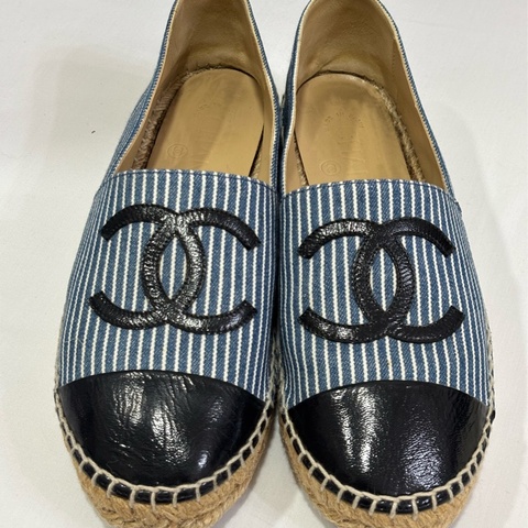 Chanel 草編鞋 漁夫鞋