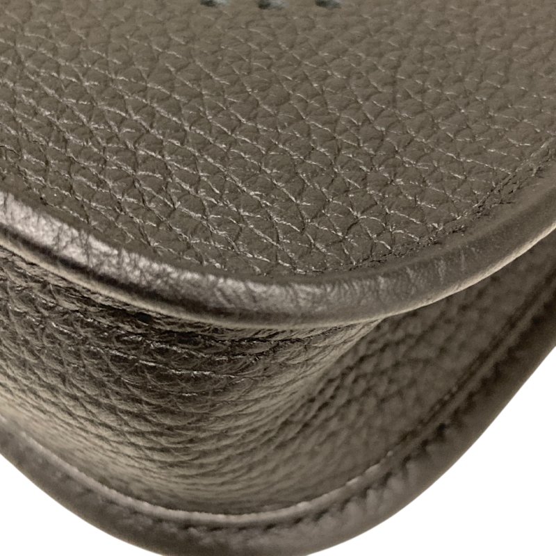 HERMES 愛馬仕 Evelyne16 W刻 皮革 肩背包 黑色 金釦-8