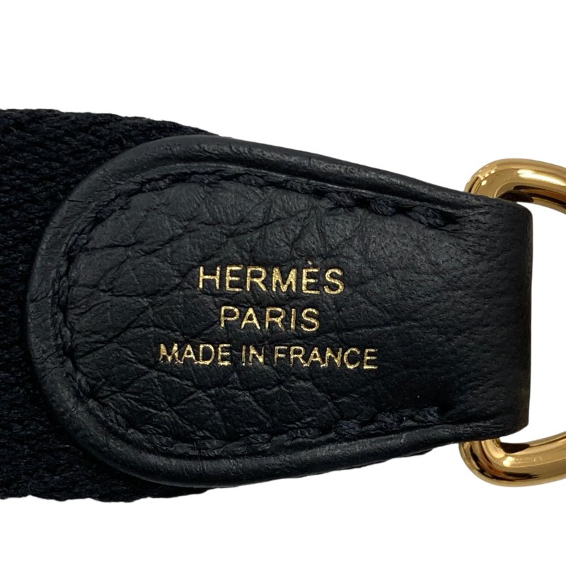 HERMES 愛馬仕 Evelyne16 W刻 皮革 肩背包 黑色 金釦-18
