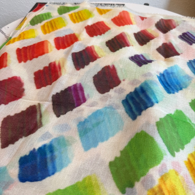 Chanel 喀什米爾圍巾方塊彩色 好好摸-1