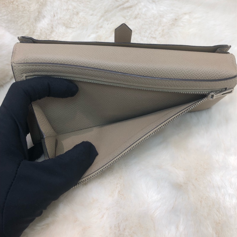 Hermes Bearn 杏色長銀包 XB584-7