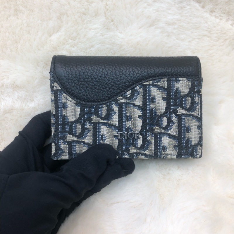 Dior 老花拼皮卡包 I292WH-0