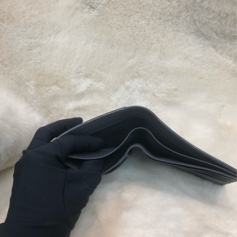 Balenciaga 灰色 皮革 短銀包 O239NY-6