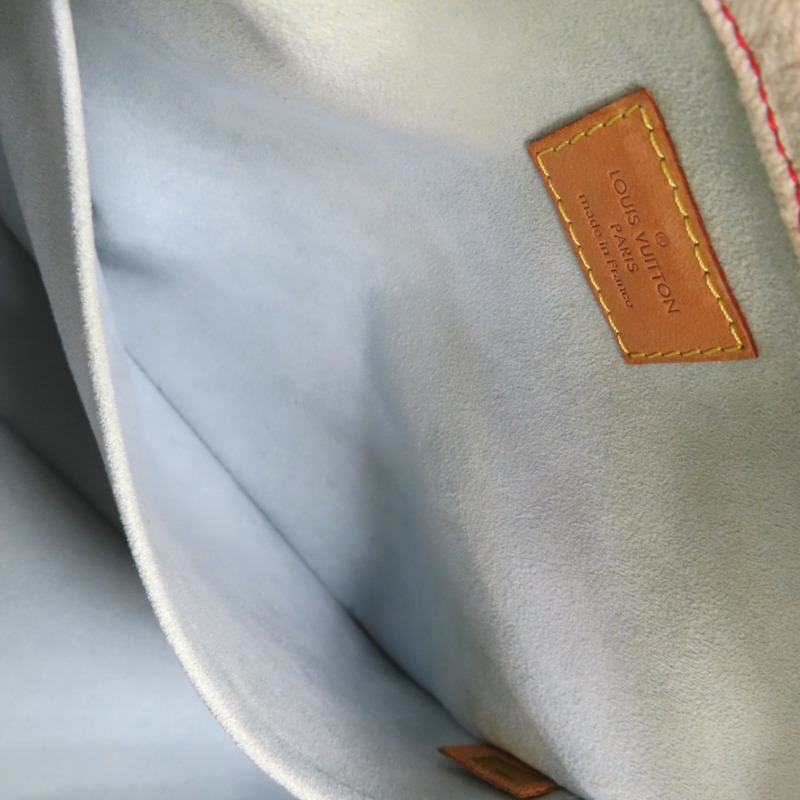 藍色/米白單寧 橘色帆布 Sunray 肩背包 M40416 M40416-6