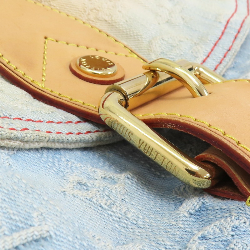 藍色/米白單寧 橘色帆布 Sunray 肩背包 M40416 M40416-9